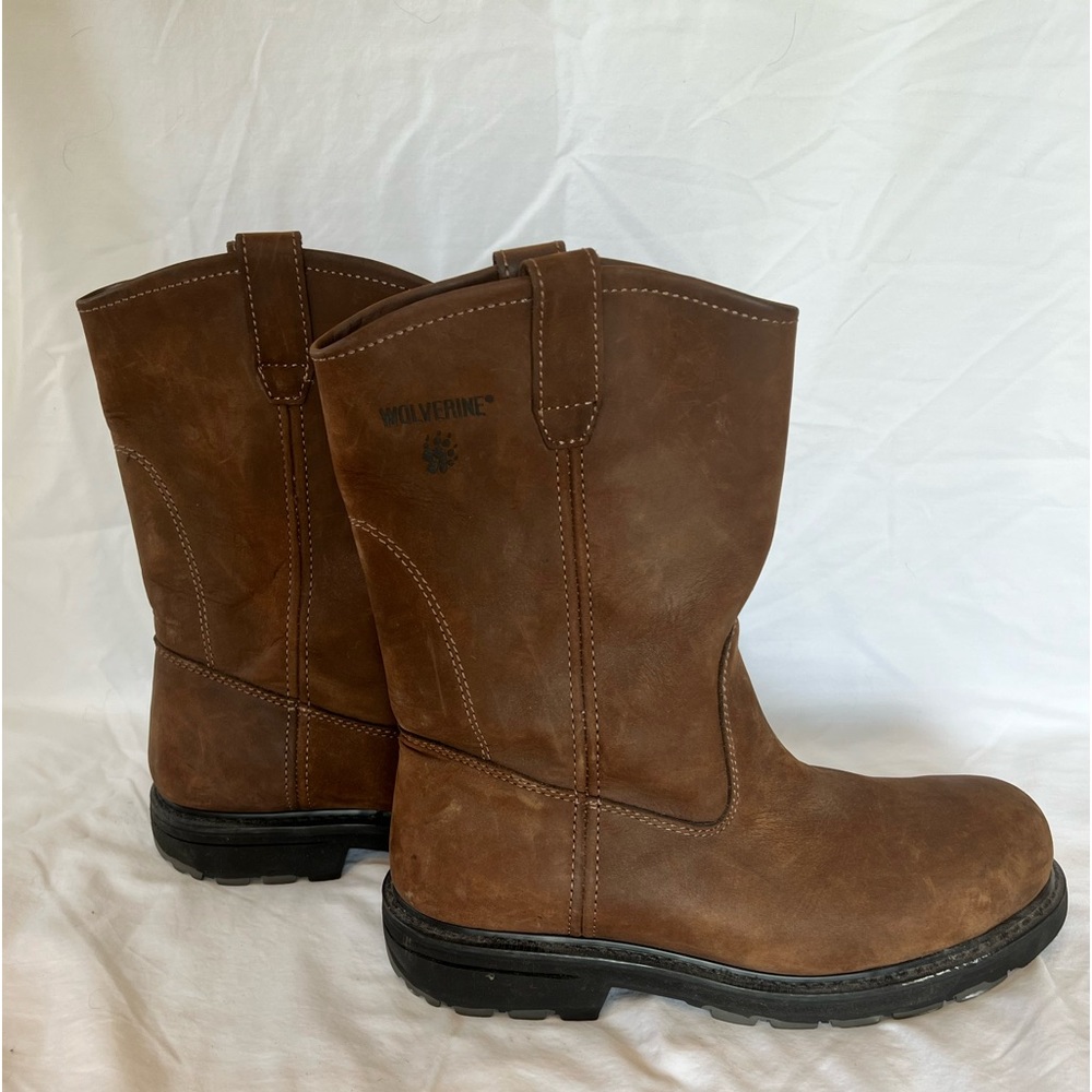 Men’s Wolverine Leather Steel Toe Boot Size 10